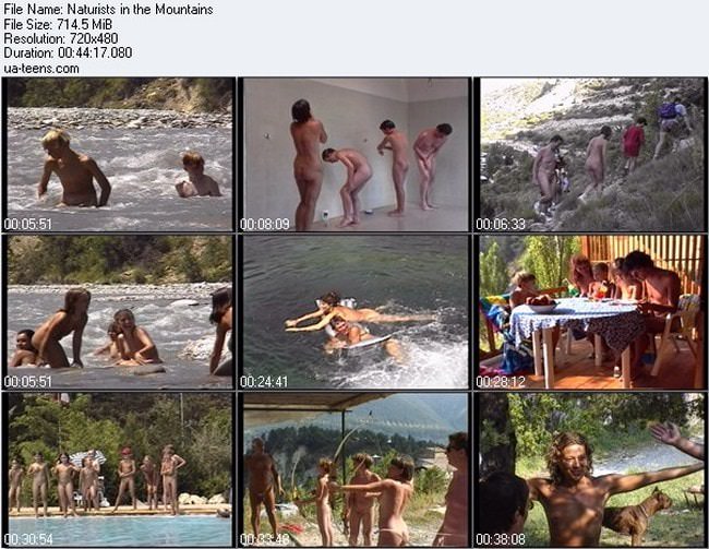 Naturists in the mountains